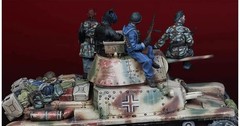 1: 35 Resin Model Assembly Kit, GK, Tank Crew (4 People with Accessories), Un…