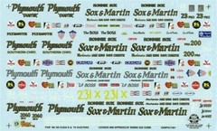 Slixx 1367 Sox & Martin early 70’s 1/24 1/25 Drag decal