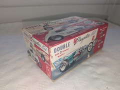 AMT ORIGINAL VINTAGE RARE DOUBLE 3 IN 1 DRAGSTER KIT TROPHY SERIES T-161 AS IS