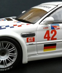 1/43 MINICHAMPS BMW M3 GTR, 2001, Driv. J. MULLER/J.J. LEHTO mint,++ !