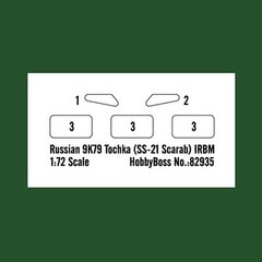 1/72 HobbyBoss Russian 9K79 Tochka SS-21 Scarab IRBM Missile Vehicle Model Kits