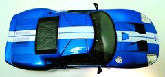 Ford GT40 Race Car Classic Custom Built Concept 18 Model 12 Carousel Blue 1:24
