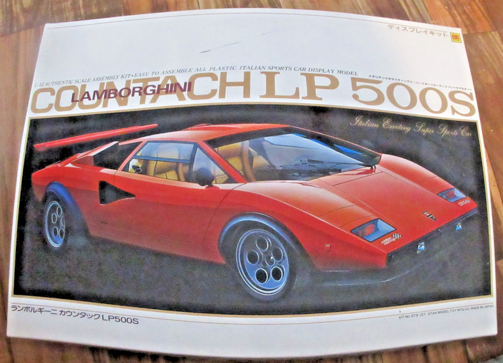 Otaki 1/12 Lamborghini Countach LP 500S New In Open Box Free Shipping
