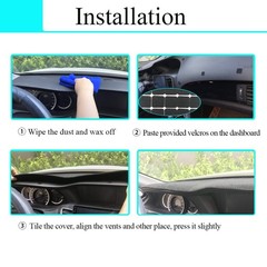 Yiz Dash Cover Mat for Ford F150 F250 F350 Bronco 92-97
