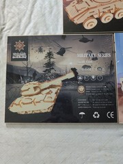 Three DIY Kits, Military Series Vehicles, Build It Yourself, Wood, NEW