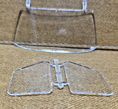 1977 FORD ECONOLINE VAN WINDSHIELD & SIDE GLASS 1:25 AMT NEW Model KIT PARTS