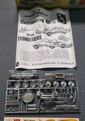 66 year old AMT 1960 Thunderbird CV 3in1 customizing kit PRISTINE CONDITION !!!