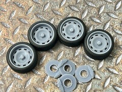 Resin 21 Inch “US Mags Scottsdale” Model car Wheels/Tires 1/24 1/25 scale