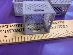 5 Milk Crates for Tonka Buddy L Trucks Dioramas 3d Printed Resin 1-1/8″