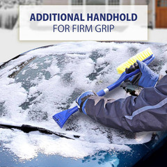 Heavy Duty 25 In. Snow Brush with Ice Scraper, Ergonomic Dual Handle Design – 2