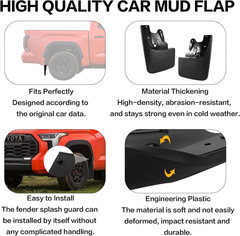 Fit for 2022 2023 2024 2025 Tundra Set of 4PCS Mud Flaps Kit Splash Guards Mudgu