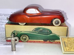 PRAMETA 1948 Jaguar XK120 1/43 Wind-Up Promo Maroon VF+ w/BOX/Key/card Kolner