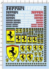 1/12 1/18 1/24 1/20 1/43 decals Ferrari 1705
