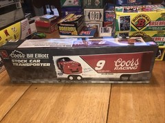AMT Ertl 1/25 Coors Elliott Stock Car Transporter Model Kit Factory Sealed
