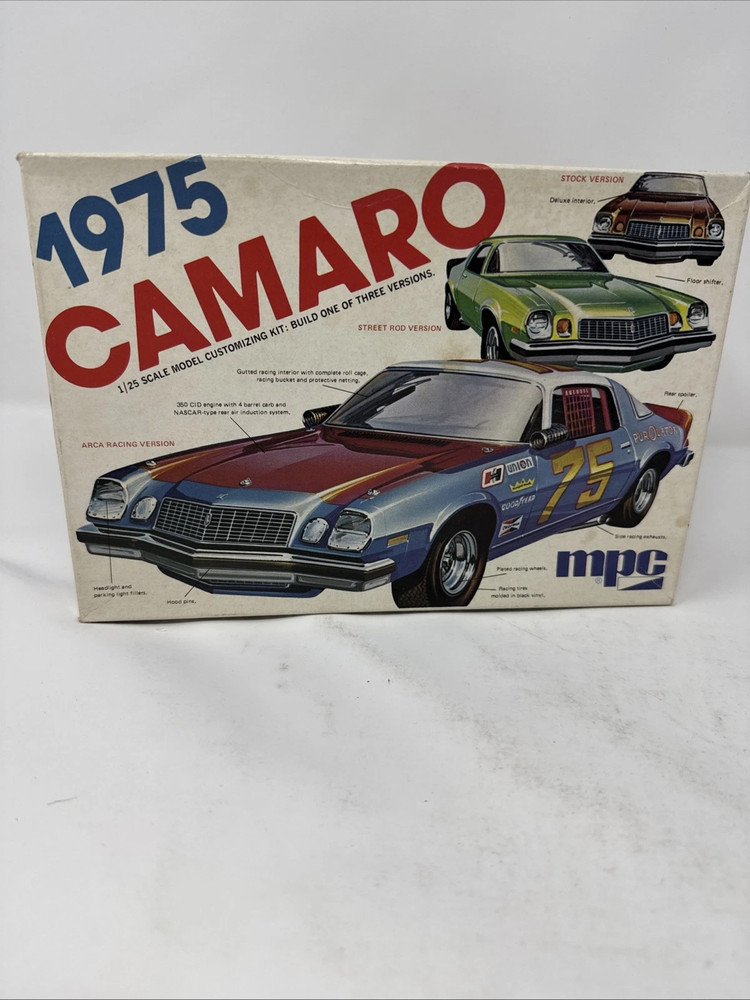 MPC 1974 CHEVROLET CAMARO ANNUAL 3in1 #1-7419-25 AMT RARE UNBUILT MODEL KIT Q27