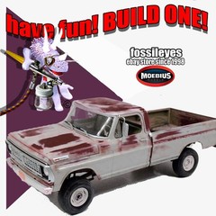 MOEBIUS MODELS 1230 1/25 1970 FORD F-100 CUSTOM CAB 4X4 PLASTIC MODEL KIT