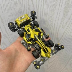 TAMIYA 4WD Racing Car FMA Chassis Custom Painted Black Silver Grey Mirror