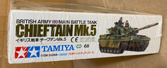 Sealed vtg 70s TAMIYA BRITISH ARMY CHIEFTAIN MK.5 TANK MODEL KIT 1/35 MM168 ww2
