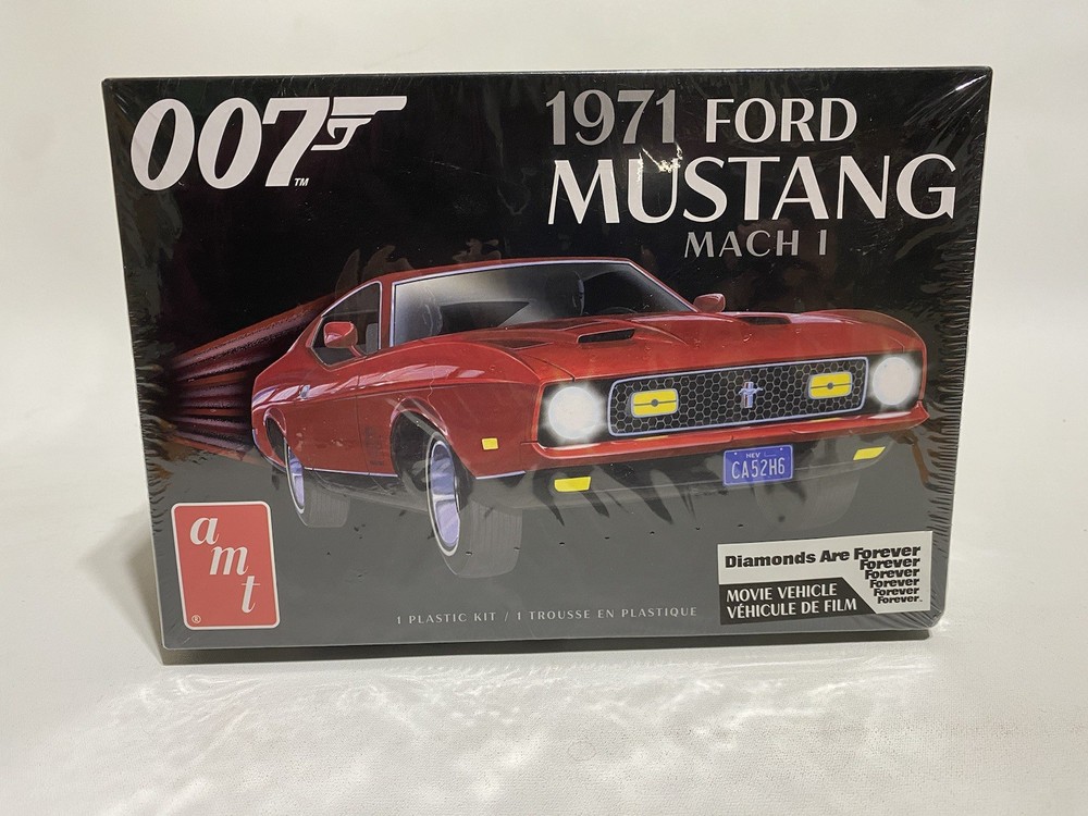 AMT 1971 Ford Mustang Mach 1 007 James Bond Plastic Model Kit Sealed Box