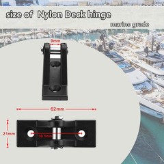Boat Bimini Top Fittings Hardware 7/8 Inch Bimini Fittings Set,Nylon Bimini Top