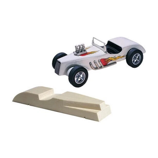 PineCar Roadster Derby Car pre-cut Pinewood Block PIN364