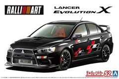 Aoshima 52 2007 Ralliart CZ4A Lancer Evolution X 1/24 Model Kit – US
