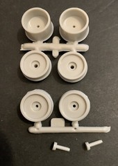 71 Mustang Boss 351 WHEEL BACKS 122-2 1623-B Model Car Parts COMBINE PARTS