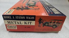 Vintage Hubley Metal Model Kit Model A Station Wagon No. 4858 1975