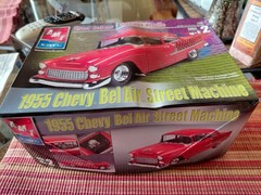 New Open Box AMT 1955 Chevy Bel Air Street Machine 1/25th Kit #38353 ShipsFREE!