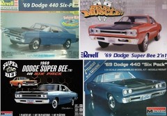 1969 Dodge Super Bee REAR SUSPENSION RISERS from Monogram Revell 1:24 Model 69