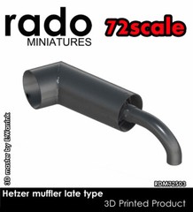 Rado Miniatures 1/72 Muffler Late Type for Vespid kits