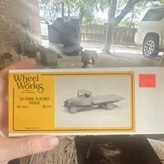 Wheel Works ’34 Ford Flatbed Truck HO Scale Truck Kit w/ Truck, MPN 96-127