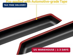 Window Visors Rain Guards for 2019-2026 Dodge Ram 1500 Crew Cab (New Body Style)