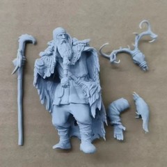1/24 Resin Figure Model Kit Big Man Unassembled, Unpainted Model Kit.