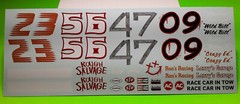 66 1966 Impala SS Modified Stocker 1/25 waterslide decal sheet race car custom #