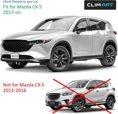 In-Channel Incredibly Durable Rain Guards for Mazda CX-5 2017-2026, Original Win