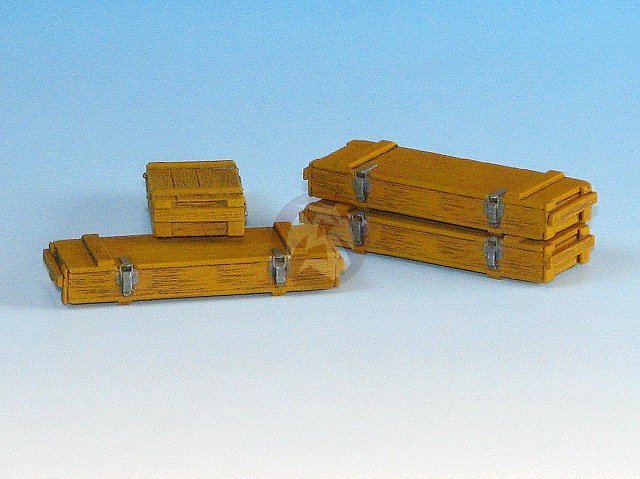 Eureka XXL 1/35 Wooden 7.5cm Anti-tank Ammo Crates PaK 40 Marder (5 boxes) E-016