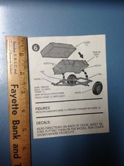 1976 Monogram Snap Tite US Army Half Track Vehicle Model #1006 Instructions Only