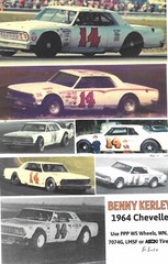 Plastic Performance Products #14 64 Chevelle Benny Kerley 1/25 decal