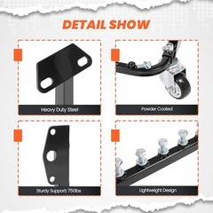 Engine Cradle Stand w/Wheels Compatible with Chevy Chevrolet Small Block &