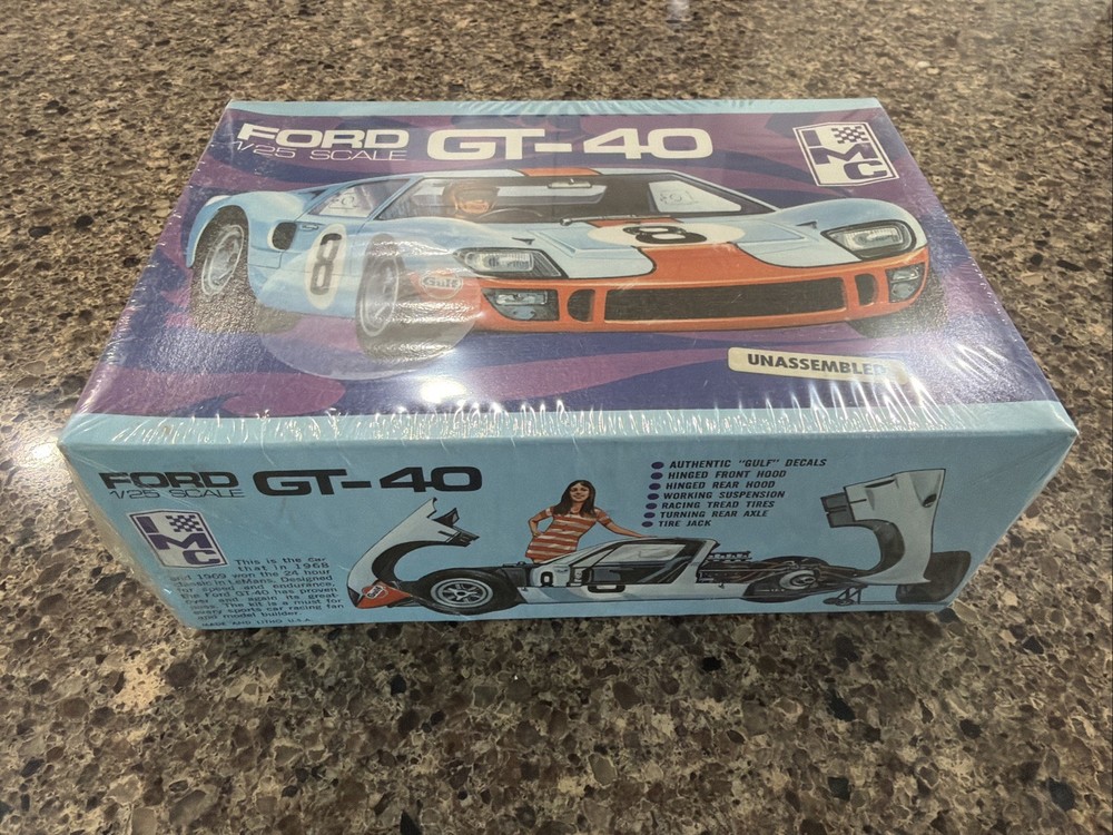 IMC FORD GT-40 ORIGINAL FACTORY SEALED KIT!! CIRCA 1969! VMCP!