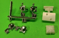 Mongoose Cuda 1969 Barracuda Funny Car 1/25 Dual Fuel Tanks Chute Parachute