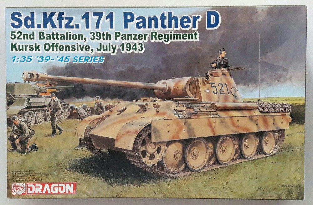Dragon #6164 1/35 Scale, Sd.Kfz. 171 Panther D (Kursk Offensive,July 1943)