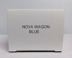 1963 Chevy II Nova Station Wagon Blue Promo Model Box Replica NO CAR