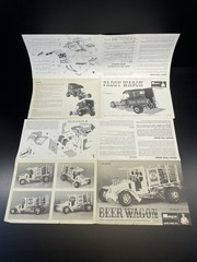 Vintage Monogram Model Kit Instructions Tijuana Taxi Paddy Wagon Red Baron More