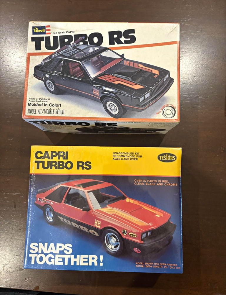 Revell Turbo RS Capri 1:25 Plastic Model lot READ BELOW