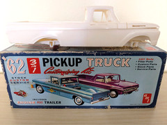 SUPER RARE! **ORIGINAL VINTAGE AMT 1962 FORD F-100 PICKUP TRUCK KIT *SUPER NICE!