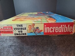 1960 Renewal NO. 802 The Visible V8 Engine ASSEMBLY Kit -IN ORIGINAL BOX -AS IS