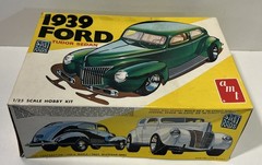 1/25 AMT Lot Of 4 Vintage Car Model Kits (2) 49 Mercury, 39 Ford, 57 T-Bird