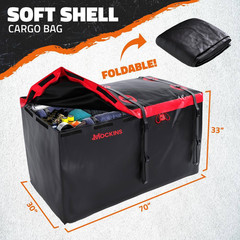 40 Cu. Ft. Waterproof Cargo Carrier Bag 70 In. X 33 In. X 30 In. Hitch Bag with